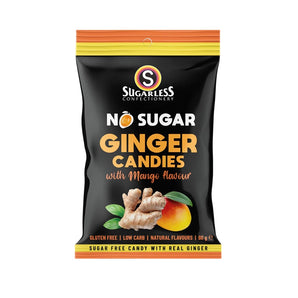 Sugarless Mango flavoured Ginger Candies - 60g