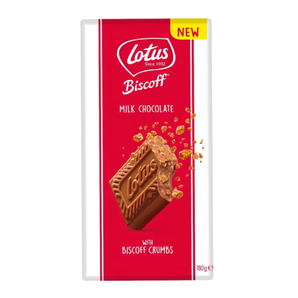 Lotus Biscoff Milk Chocolate with Biscoff Crumbs 180g (UK)