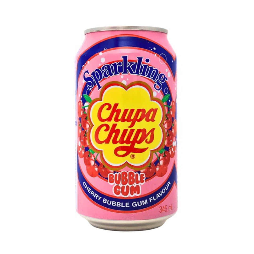 Chupa Chups Cherry Bubble Gum Sparkling Drink 345ml (USA) – The Sugar Shack