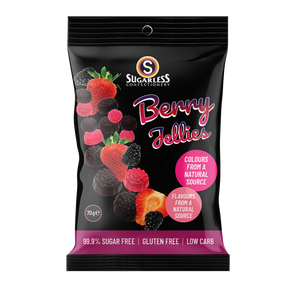 Sugarless Confectionery Berry Jellies 70g