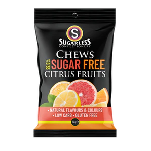 Sugarless Chews Citrus Fruits 70g