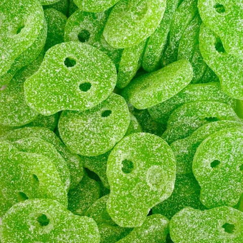 Fizzy Apple Skulls 100g (UK)
