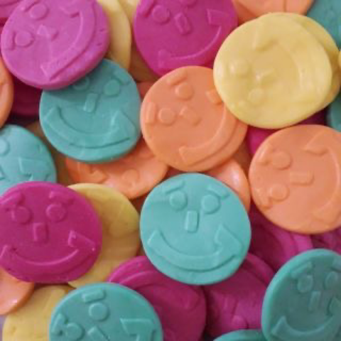 Rainbow Confectionery Faces 100g (NZ)