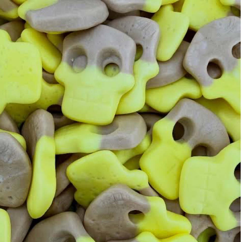 Swedish Style Candy Banana Toffee Skulls 100g