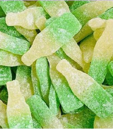 Sour Pear Soda Bottles 100g (Swedish)