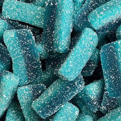 Mega Sour Blue Slices 100g