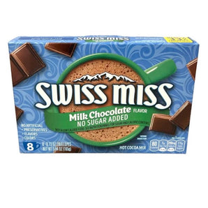 Swiss Miss Milk Chocolate No Sugar Hot Cocoa Mix 8pk (USA)