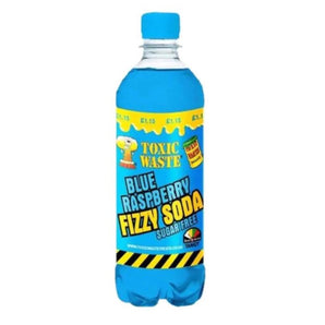 Toxic Waste Blue Raspberry Fizzy Soda Sugar Free 500ml (UK)