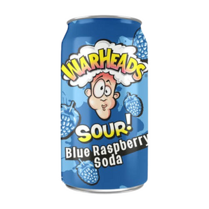 Warheads Sour Blue Raspberry Soda 355ml (USA)